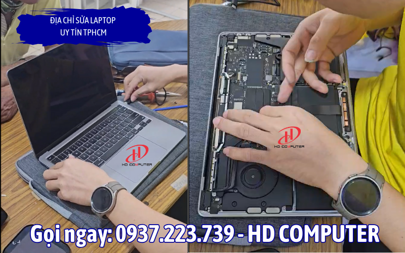 Địa chỉ sửa laptop uy tín TPHCM