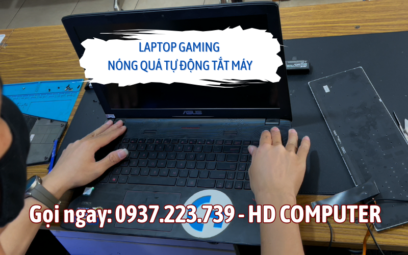 Laptop gaming nóng quá tự động tắt máy