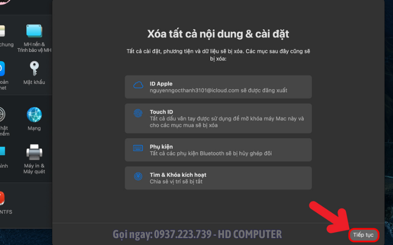 CÁCH RESET MACBOOK M1