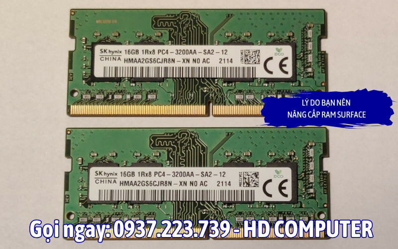 Lý do bạn nên nâng cấp RAM Surface