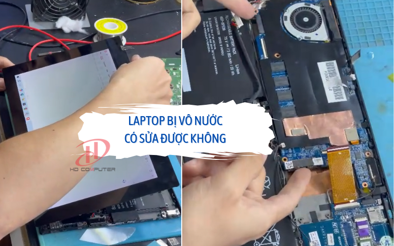 laptop vô nước có sửa được không