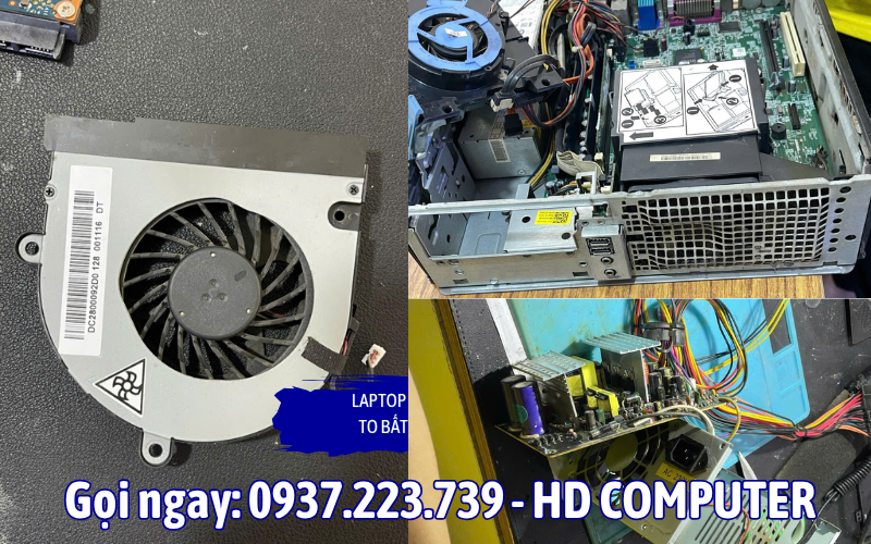 Laptop bật quạt to bất thường