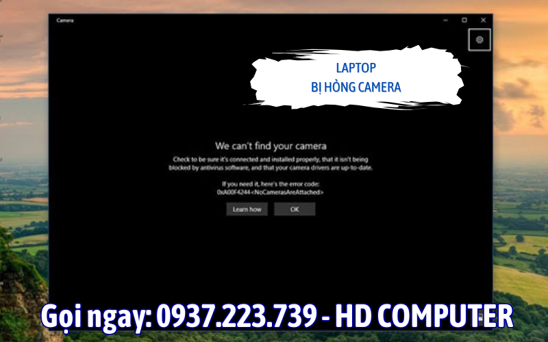 laptop bị hỏng camera