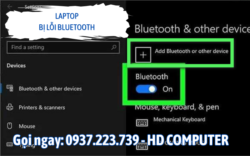 Laptop bị lỗi Bluetooth 