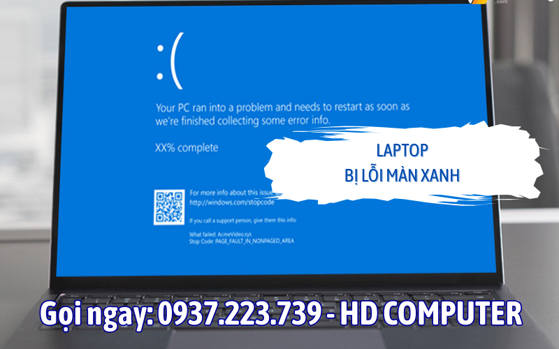 Laptop bị màn hình xanh