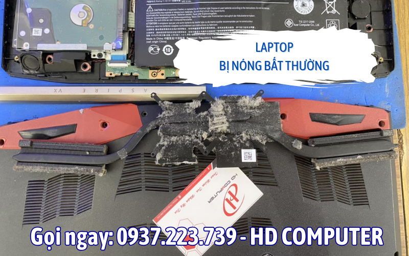 Laptop bị nóng bất thường