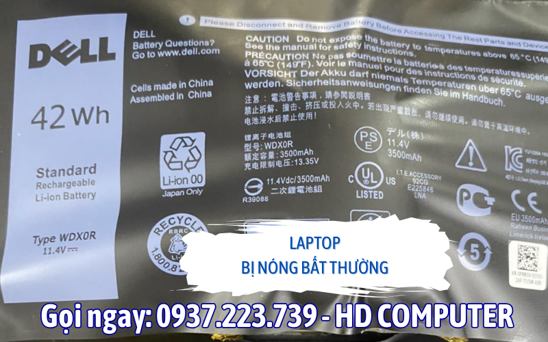 Laptop bị nóng bất thường