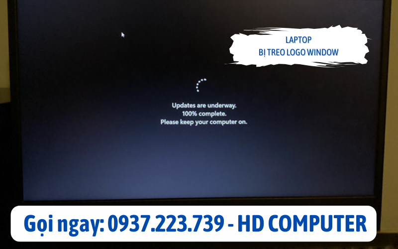 Laptop bị treo logo window