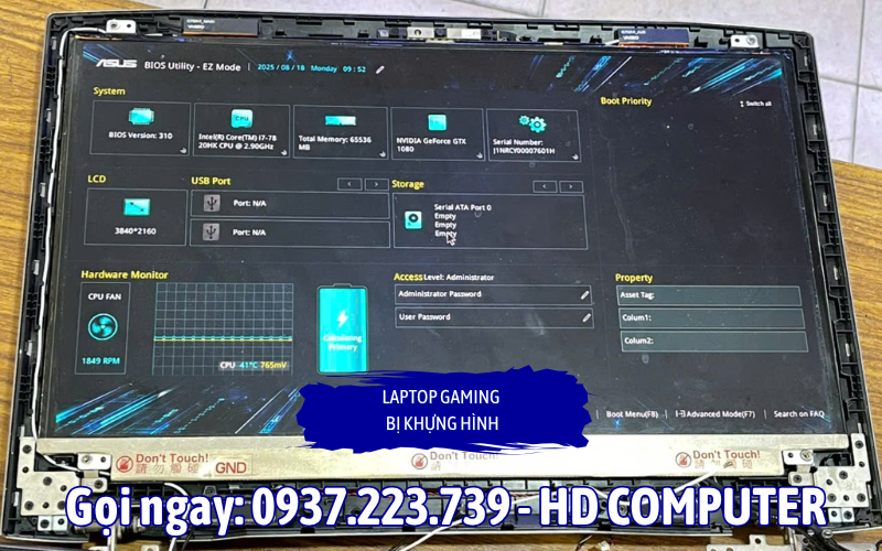 Laptop gaming bị khựng hình