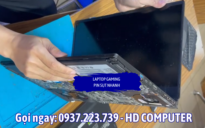 Laptop gaming pin sụt nhanh