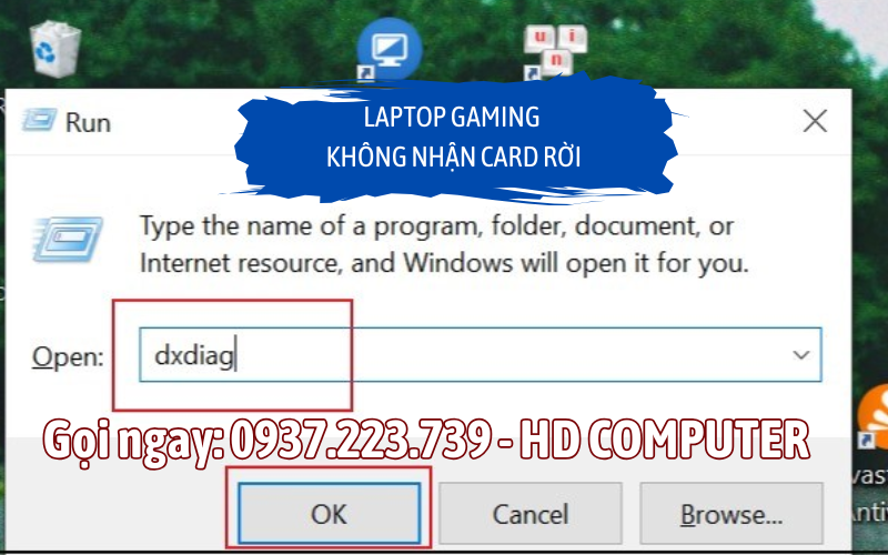 Laptop gaming không nhận card rời