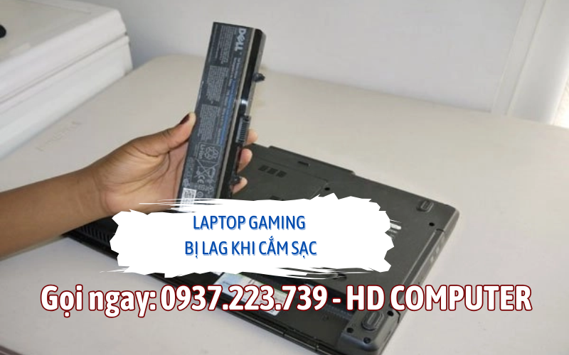 Laptop gaming yếu khi cắm sạc