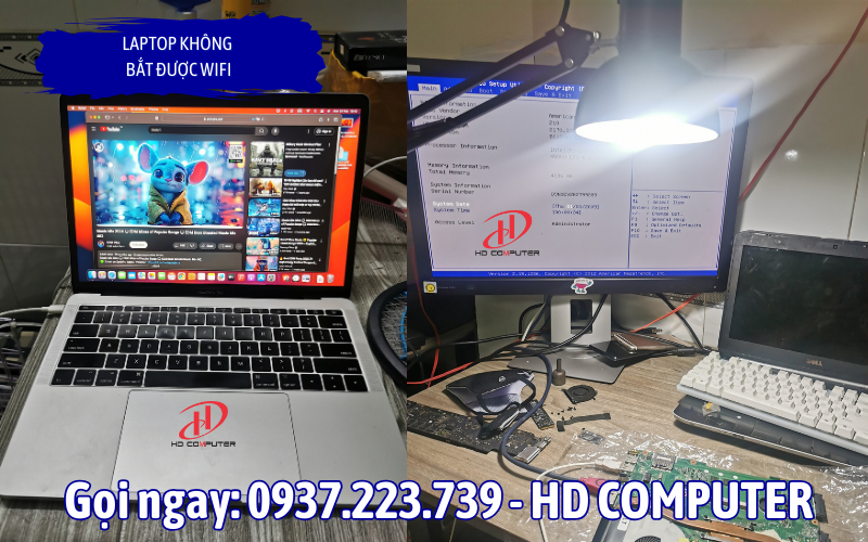 Laptop không bắt được Wifi 