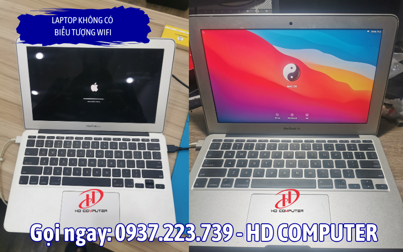 Laptop không có biểu tượng Wifi 