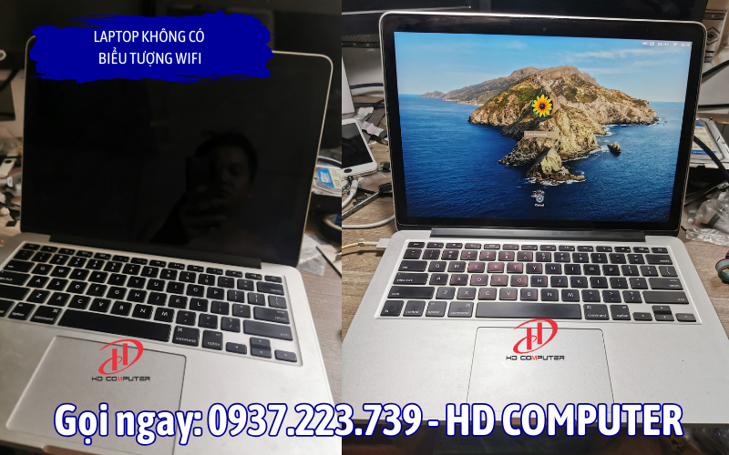 Laptop không có biểu tượng Wifi 
