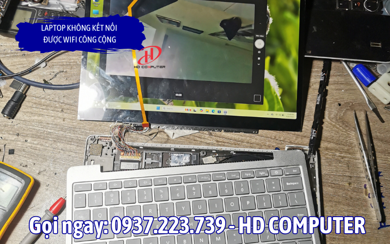 Laptop không kết nối được wifi công cộng