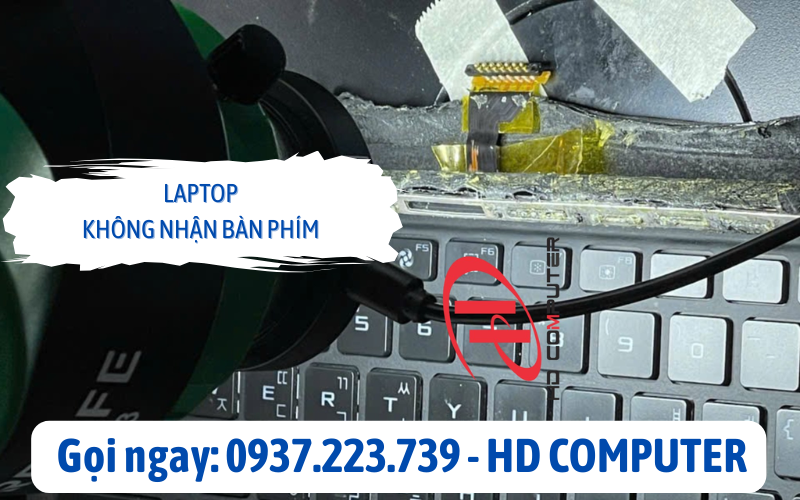 Laptop không nhận bàn phím