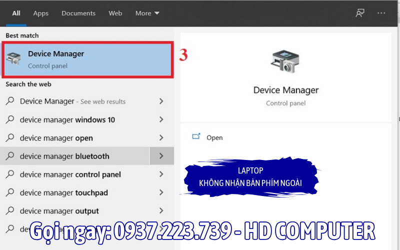 laptop không nhận bàn phím ngoài