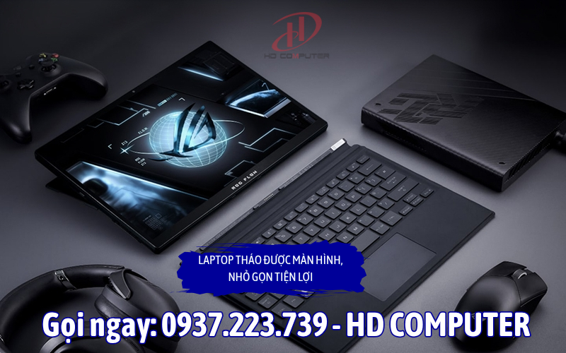 Laptop tháo được màn hình, nhỏ gọn tiện lợi