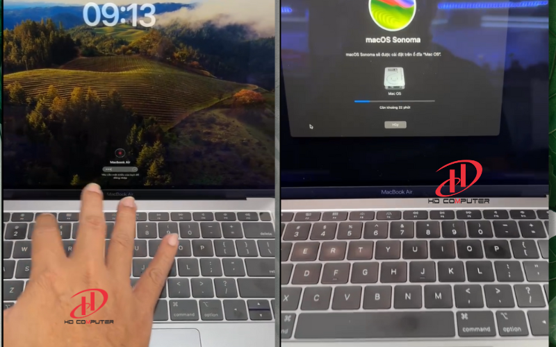 Mở icloud macbook