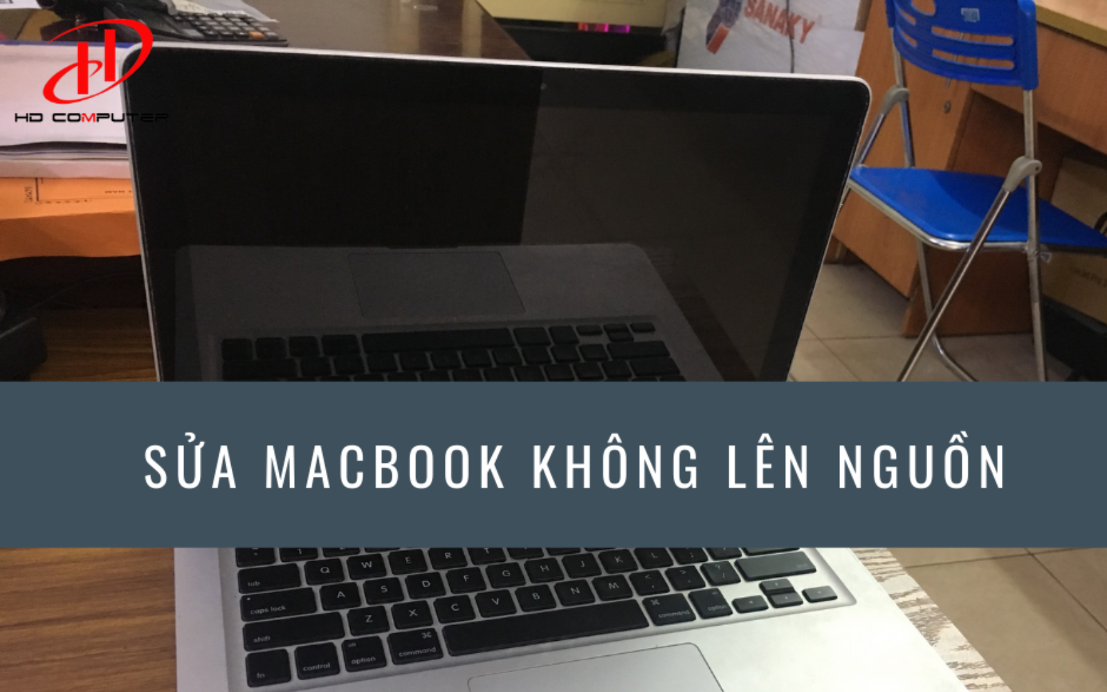 macbook không lên nguồn