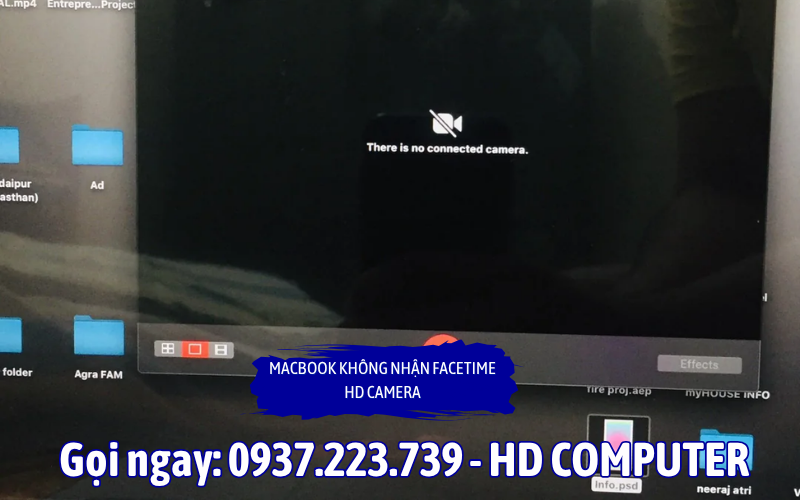 MacBook không nhận FaceTime HD Camera