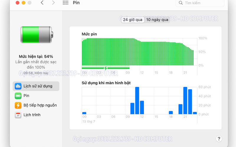 MACBOOK KIỂM TRA SỐ LẦN SẠC