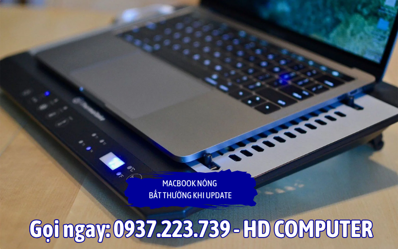 MacBook nóng bất thường khi update