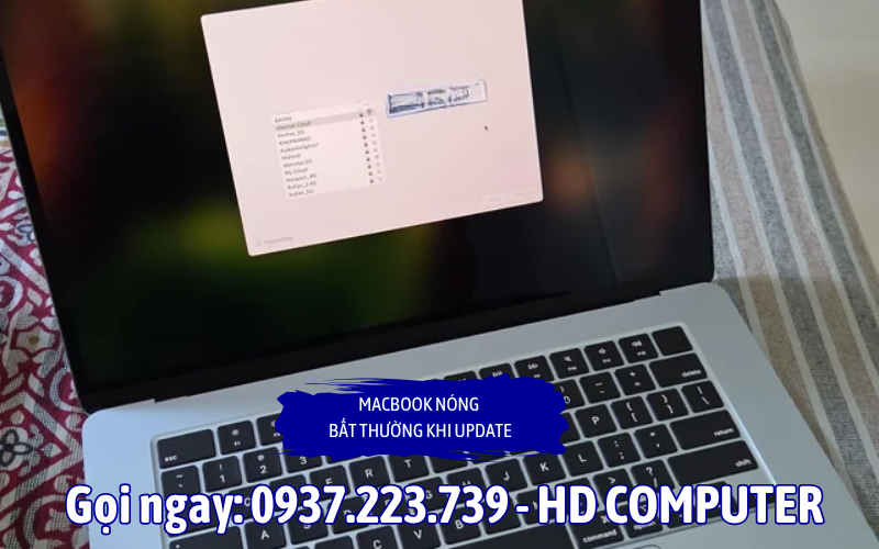 MacBook nóng bất thường khi update