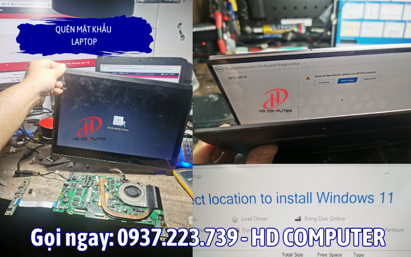 Quên mật khẩu laptop