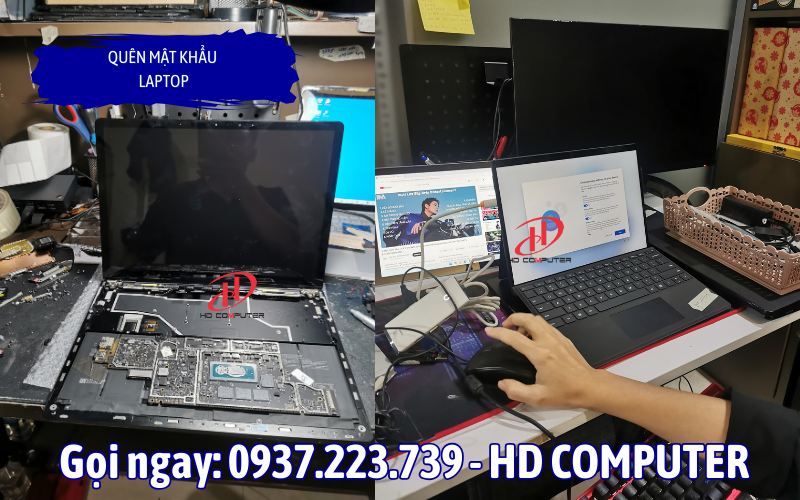 Quên mật khẩu laptop