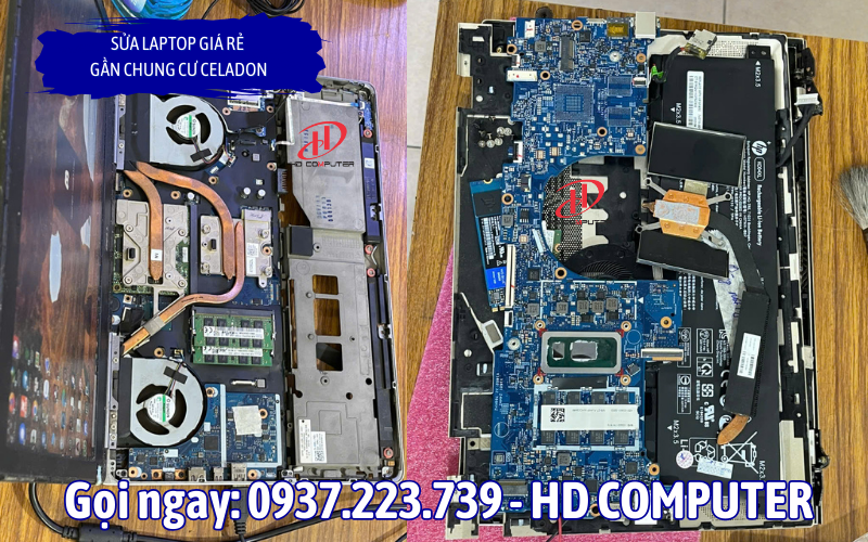 Sửa laptop giá rẻ gần chung cư Celadon