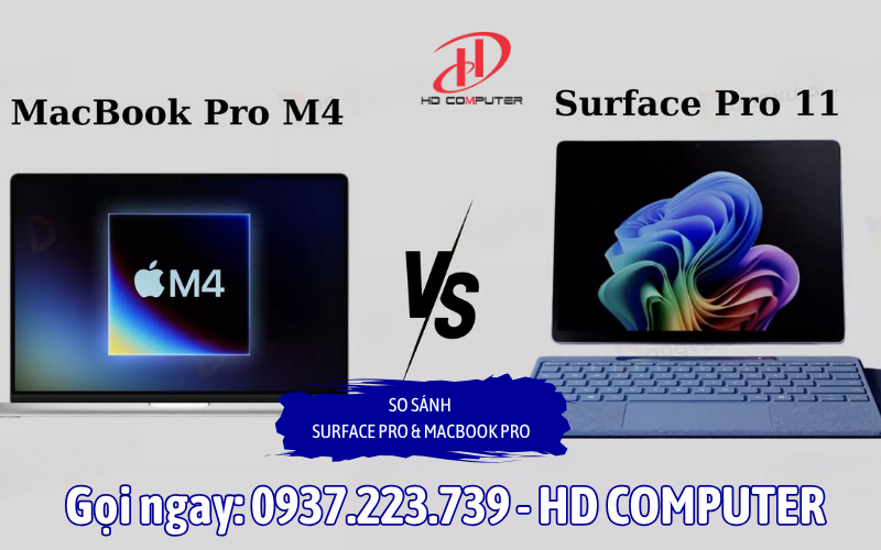 So sánh Surface Pro & MacBook Pro