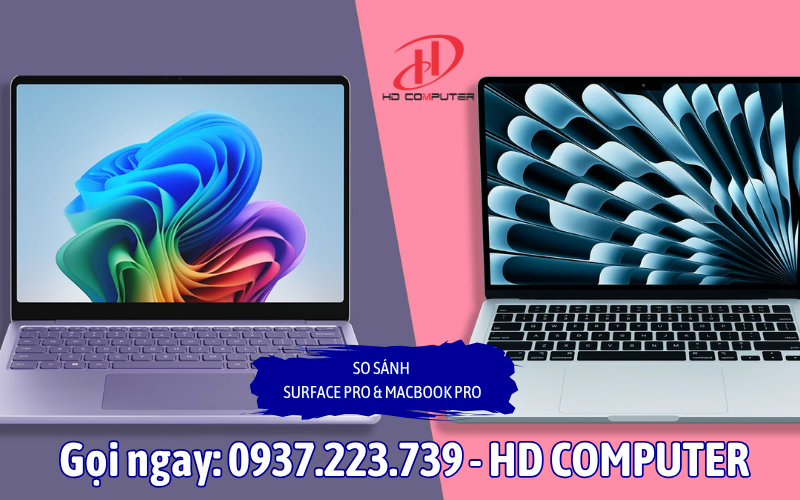 So sánh Surface Pro & MacBook Pro