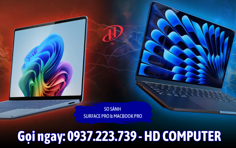 So sánh Surface Pro & MacBook Pro
