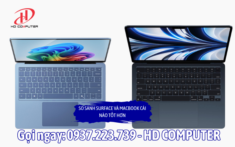 So sánh Surface và MacBook cái nào tốt hơn?