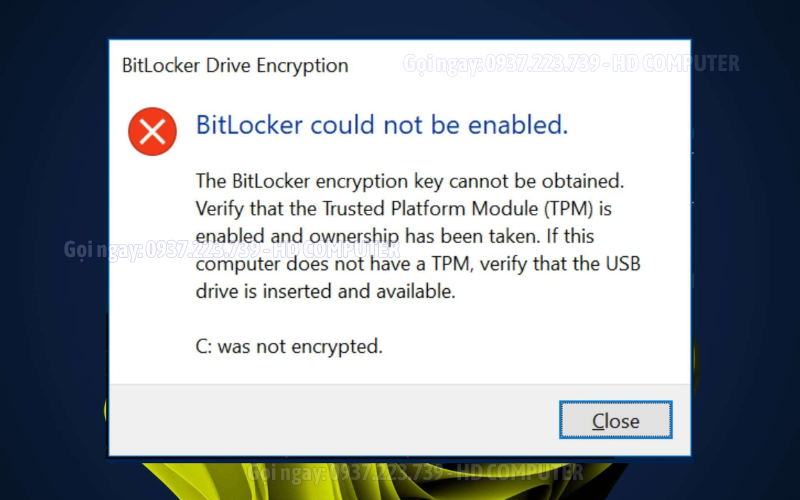 SURFACE BÁO LỖI BITLOCKER
