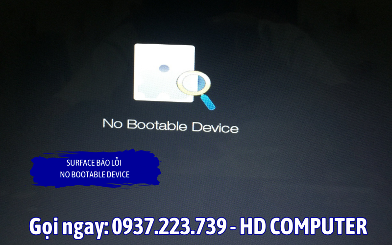 Surface báo lỗi No bootable device