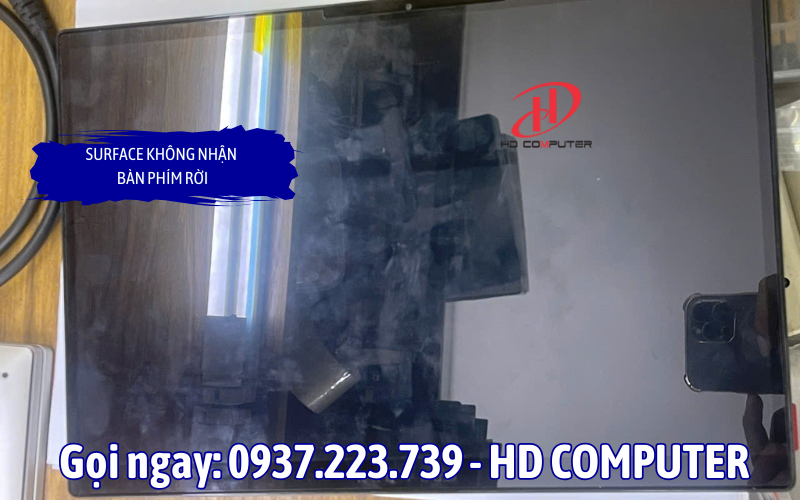 Surface không nhận bàn phím rời 