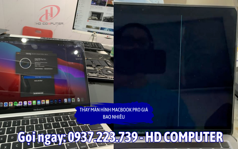 THAY MÀN HÌNH MACBOOK PRO GIÁ BAO NHIÊU