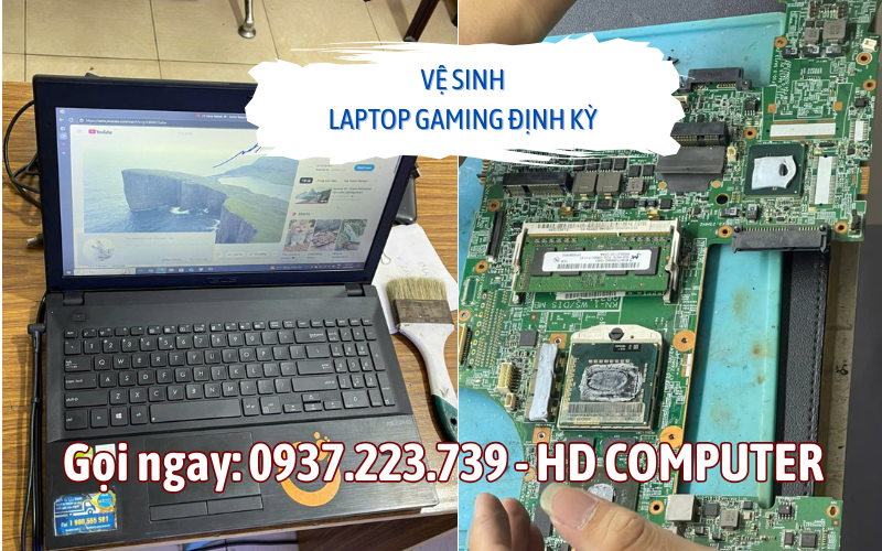 Vệ sinh laptop gaming định kỳ