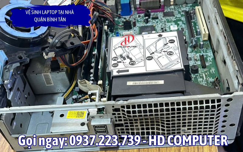 Vệ sinh laptop tại nhà quận Tân Bình