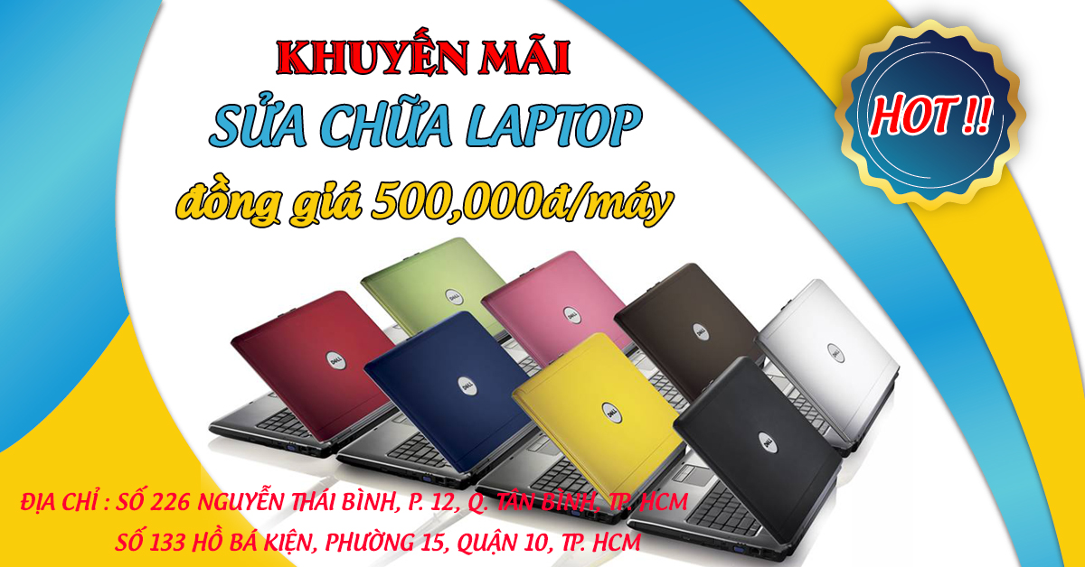 chương trình khuyến mãi sửa laptop đồng giá