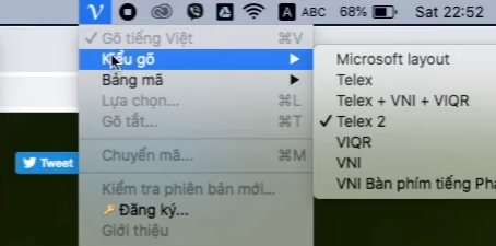 cài đặt GoTiengViet trên Macbook 