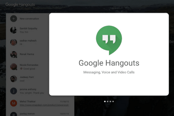 Phần mềm học trực tuyến Google Hangout