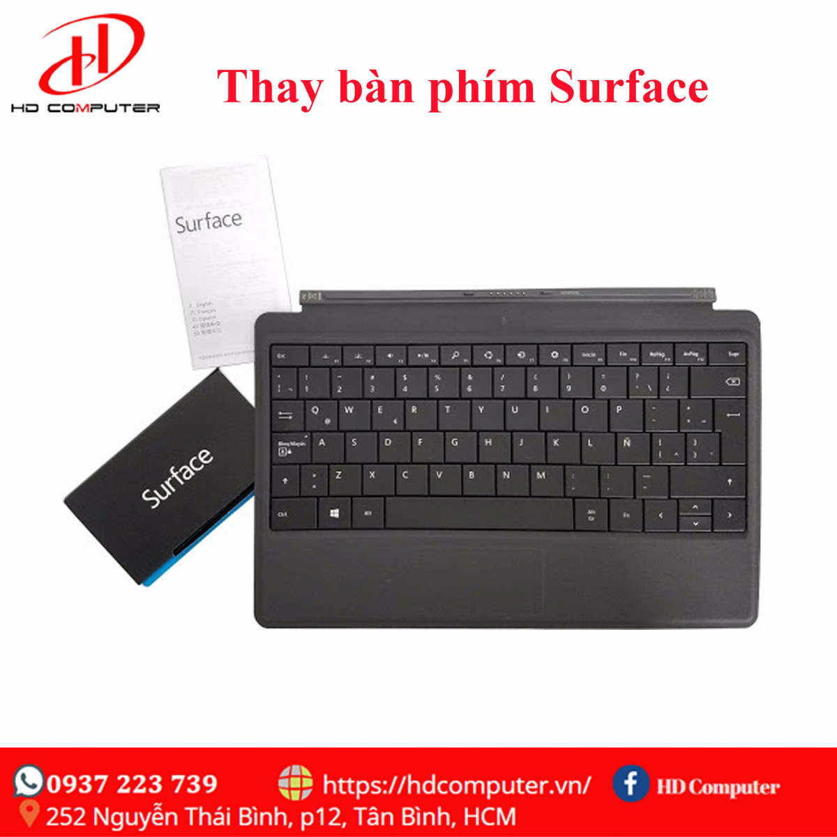 Thay bàn phím surface