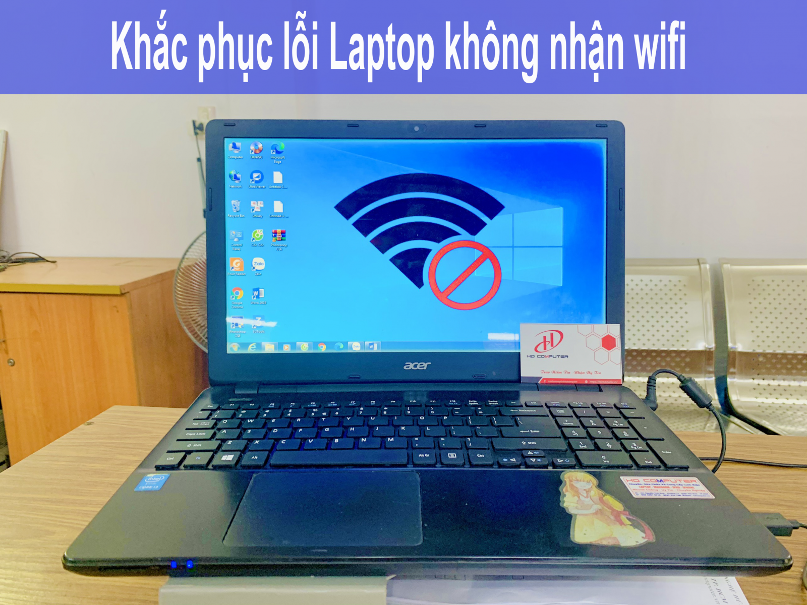Khắc phục laptop không nhận wifi