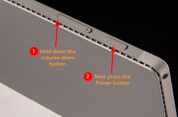 Hình ảnh bàn phím Surface không nhận