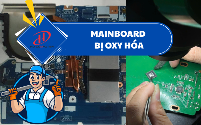 Mainboard laptop bị oxy hóa – Nguyên nhân, dấu hiệu và cách khắc phục triệt để