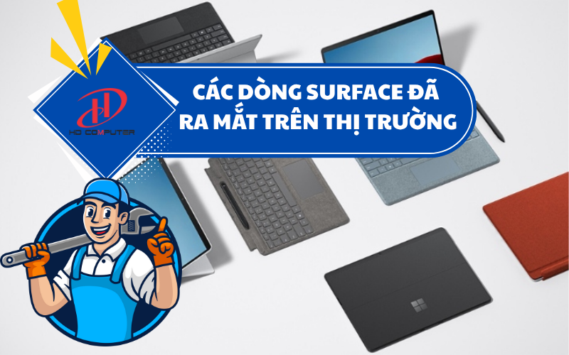 Các dòng Surface đã ra mắt trên thị trường – Tổng hợp chi tiết 2025